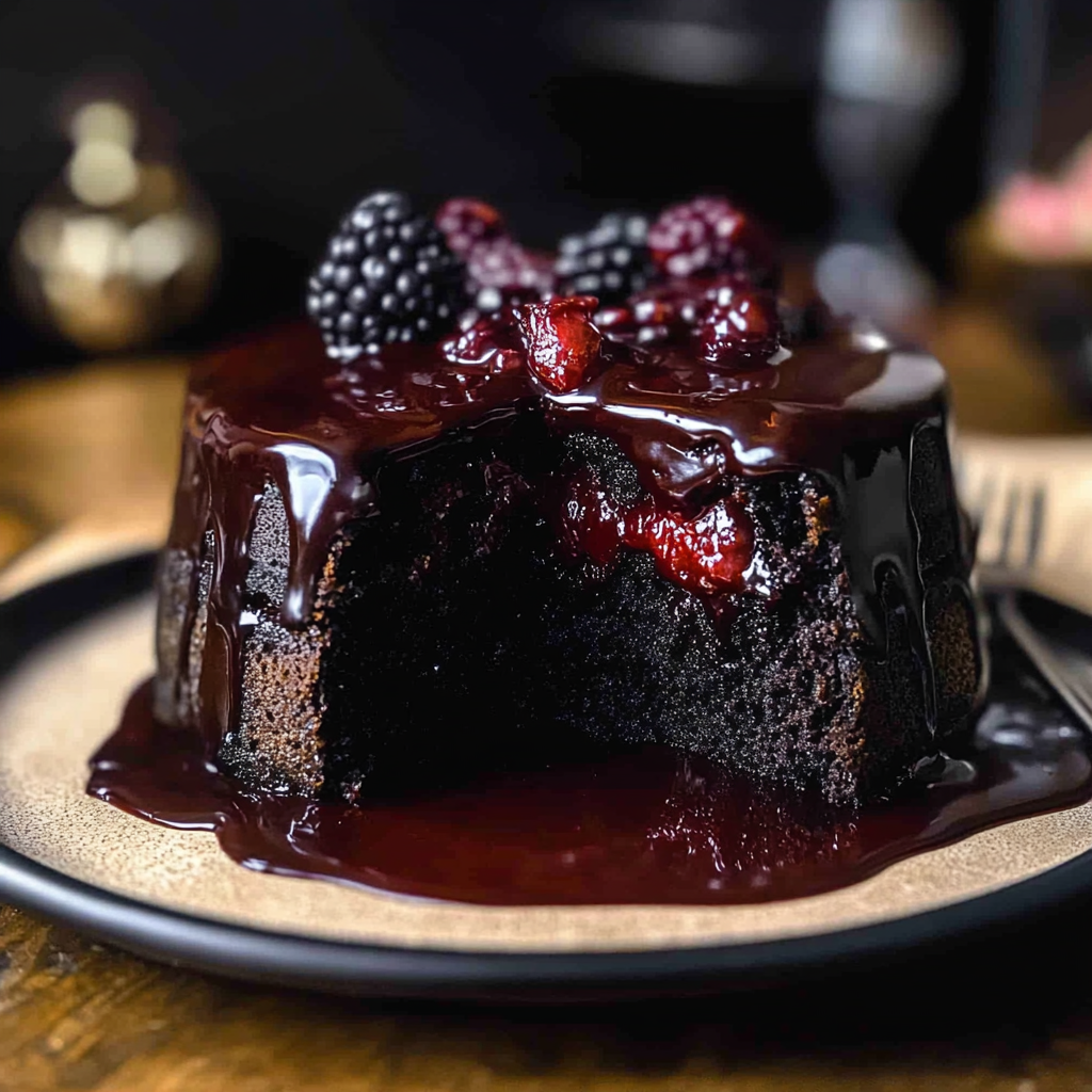 Black Velvet Halloween Cake Recipe