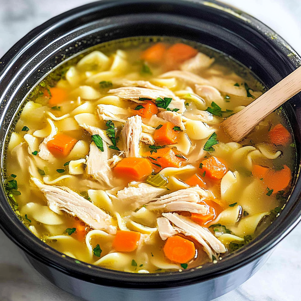 Crockpot Chicken Noodle Soup