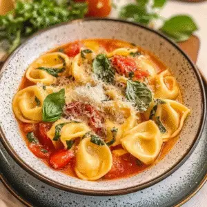 Crockpot Creamy Tomato Tortellini Soup Recipe