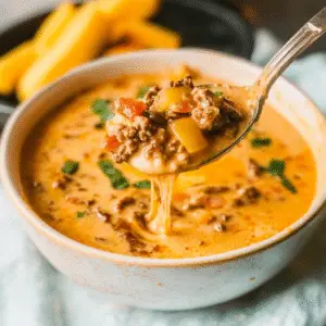 Crockpot Cheeseburger Soup Recipe