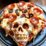 Spooky Pizza Skulls