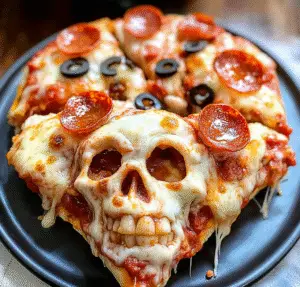 Spooky Pizza Skulls