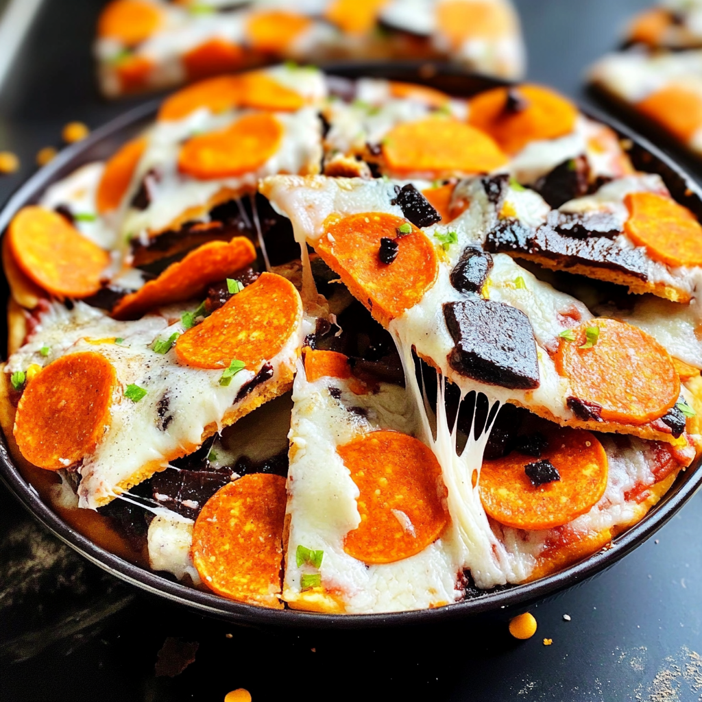 Easy Mini Halloween Pizzas