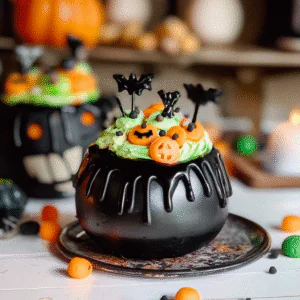 Halloween Cauldron Cookie Creation