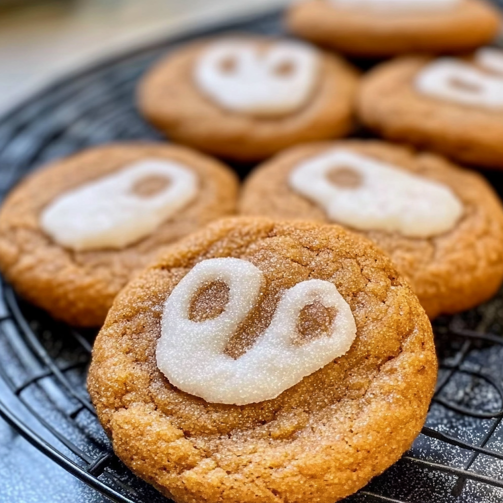 Spooky Ghost Brown Butter Pumpkin Cookies Recipe