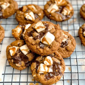Pumpkin S'mores Cookies