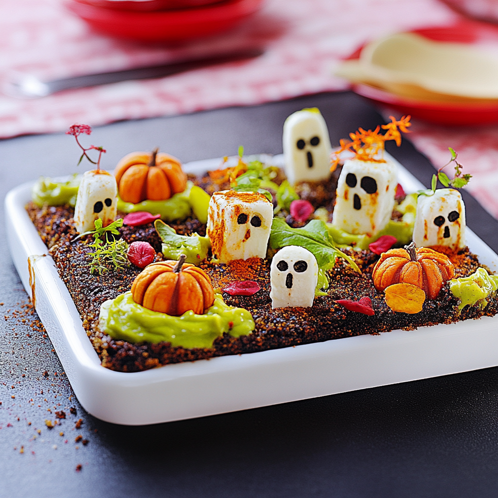 Spooky Ghosts in the Graveyard Dessert Recipe