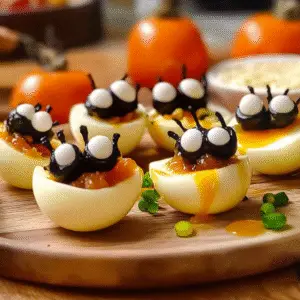 Spider Deviled Eggs Recipe