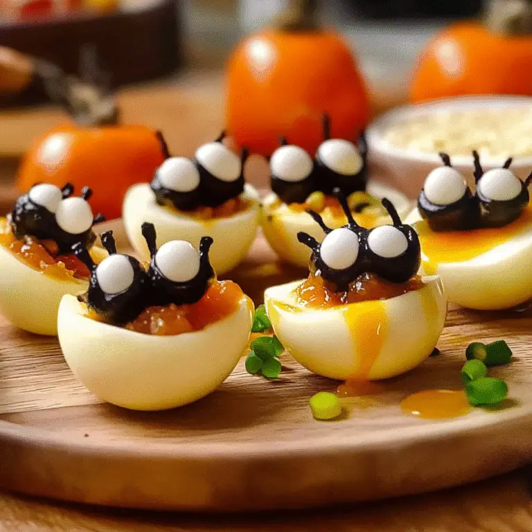 Spider Deviled Eggs Recipe