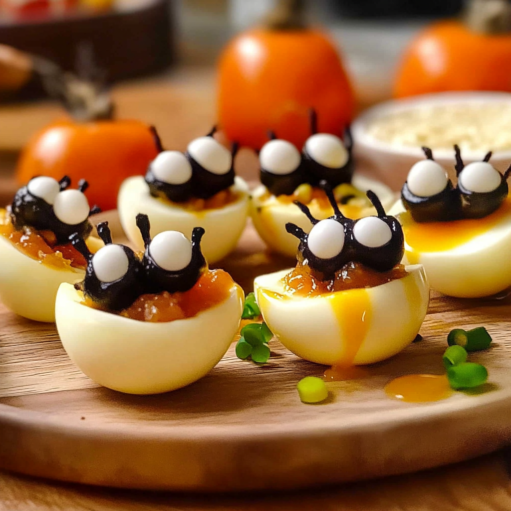 Spider Deviled Eggs Recipe