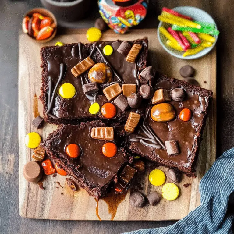 Leftover Halloween Candy Brownies Recipe