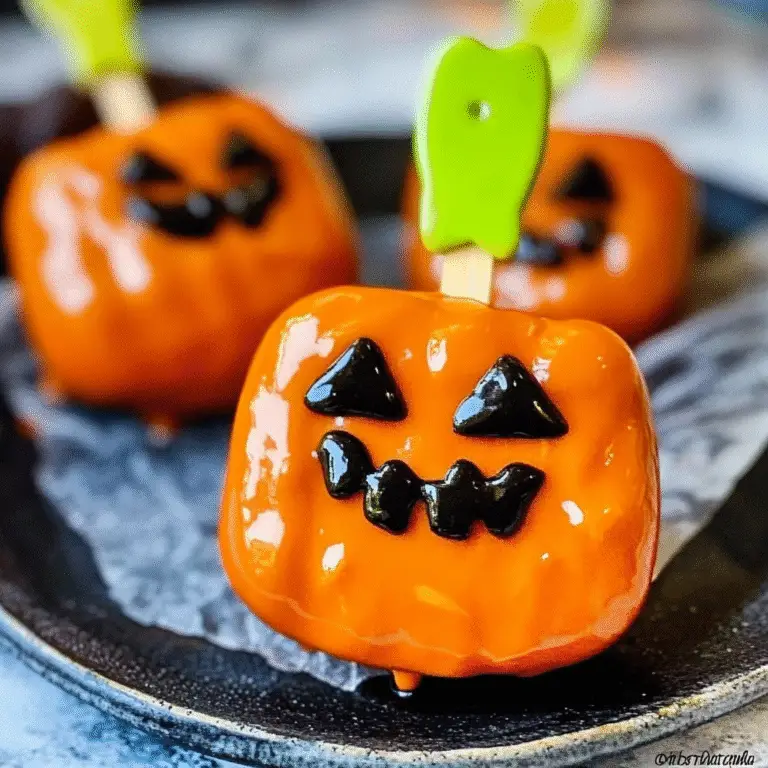 Halloween Apple Pops