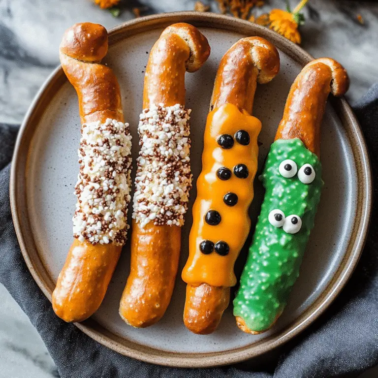 Halloween Pretzel Snacks