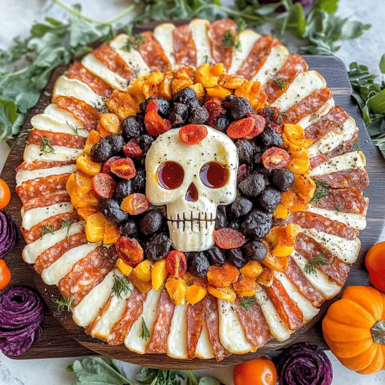Mozzarella Skulls for Spooky Charcuterie