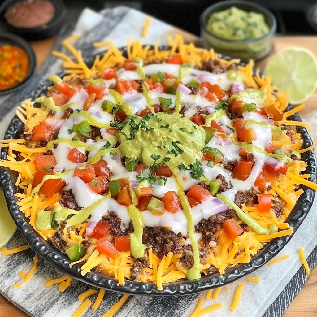 Spiderweb Taco Dip Recip