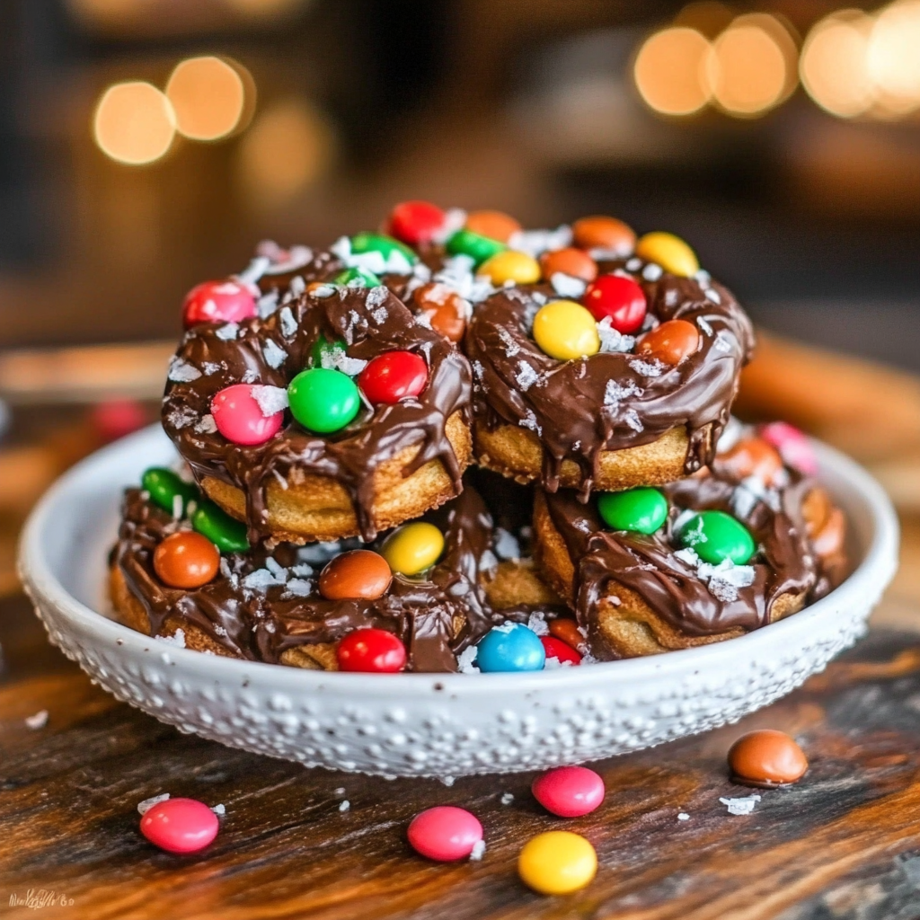 Rolo Pretzels with M&M Candies Recipe