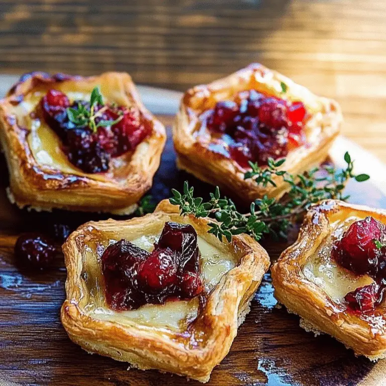 Cranberry and Brie Tartlets Recipe