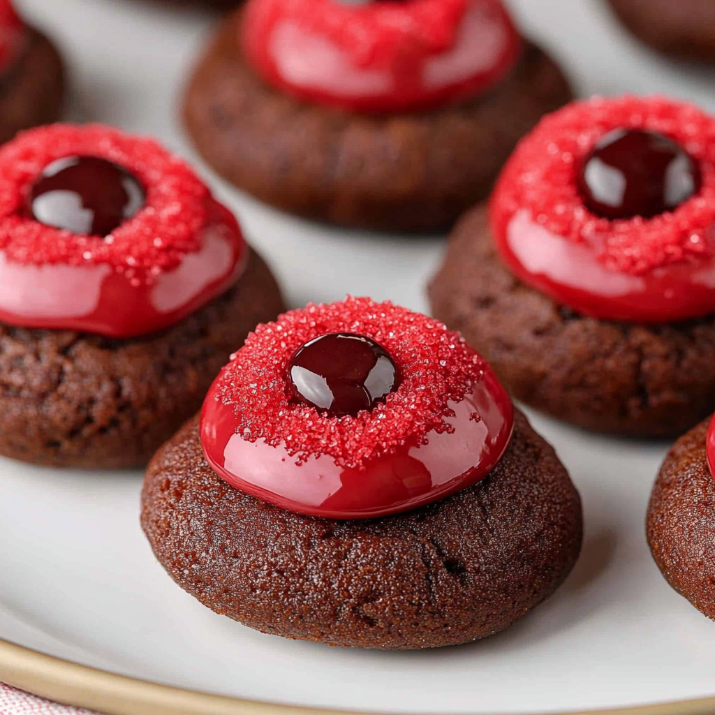 Red Velvet Thumbprint Cookies Recipe