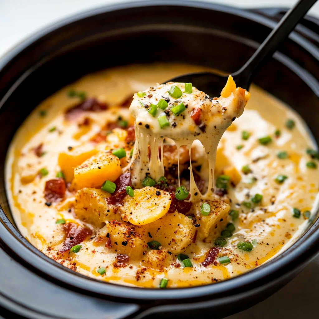 Cozy Crock Pot Crack Potato Soup