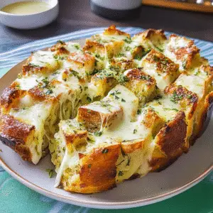 Cheesy Pull-Apart Garlic Bread Recipe