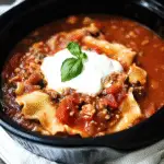 Crockpot Lasagna Soup