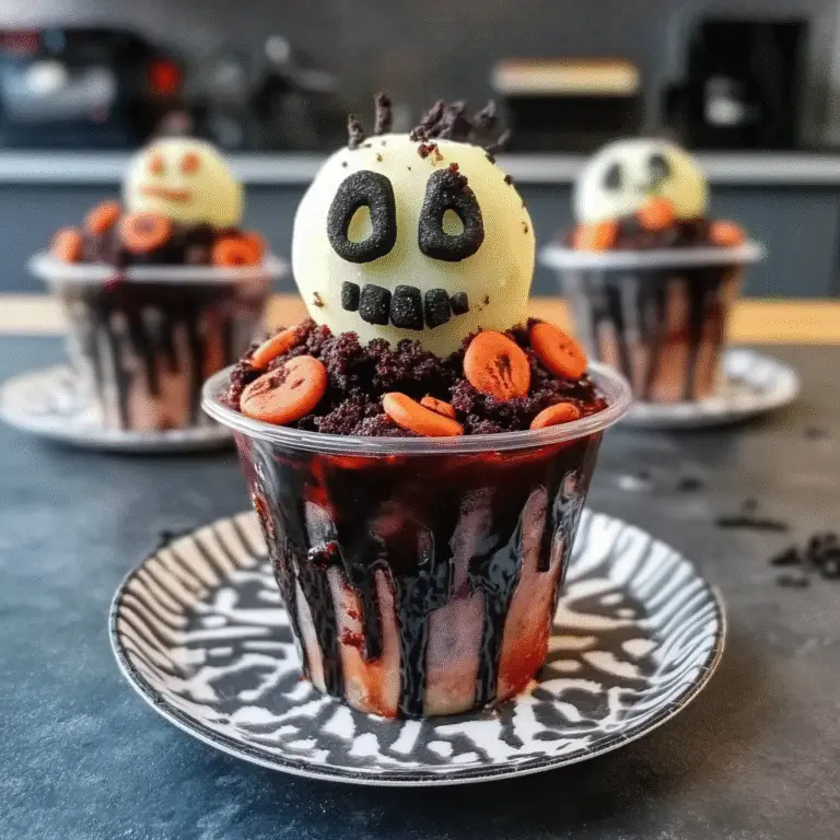 Haunted Graveyard Pudding Cups