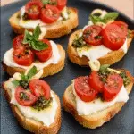 Caprese Crostini Ghosts