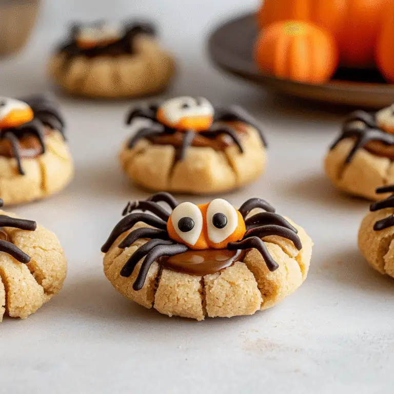 Halloween Peanut Butter Spider Cookies Recipe