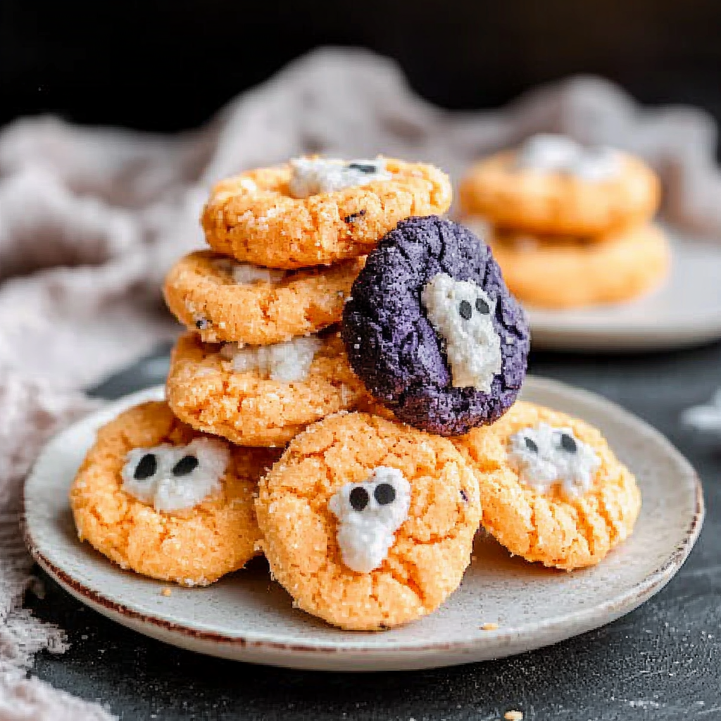 Halloween Crinkle Cookies Recipe