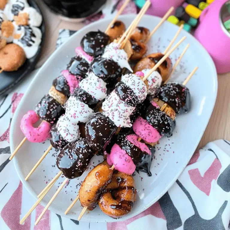 Broomstick Skewers with Donuts Recipe