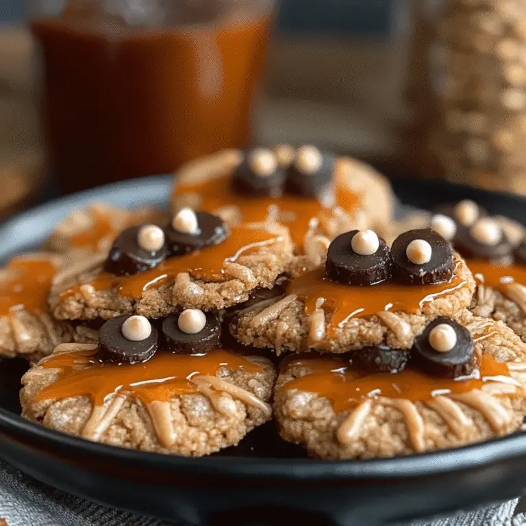 Peanut Butter Spider Cookies