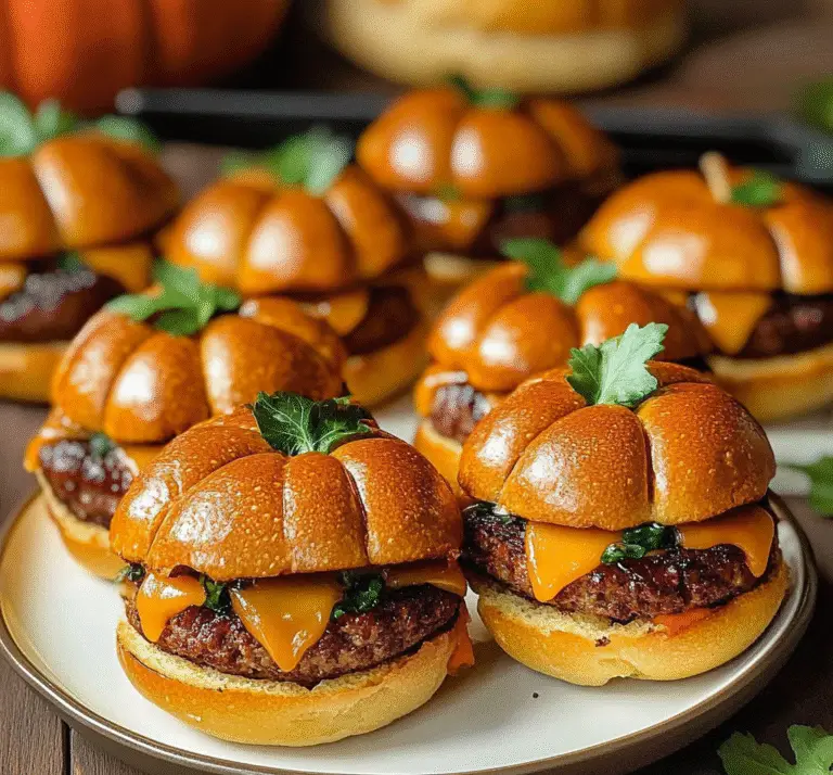Pumpkin-Shaped Sliders