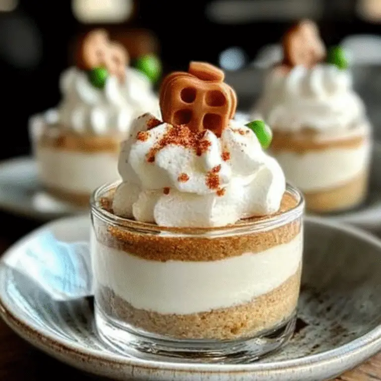 No-Bake Gingerbread Cheesecake Cups Recipe