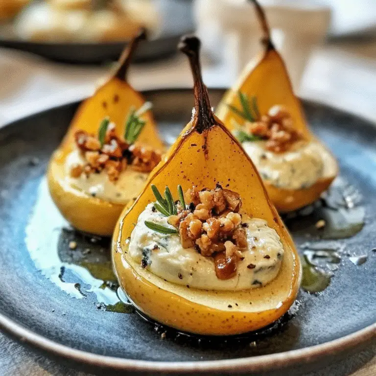Blue Cheese Stuffed Pears