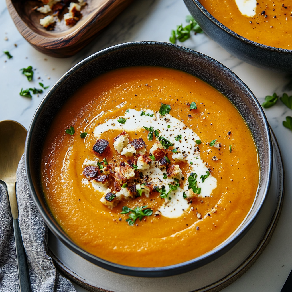 Roasted Butternut Squash Soup Recipe