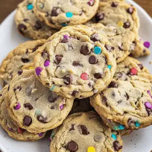 Colorful Chocolate Chip Cookies Recipe