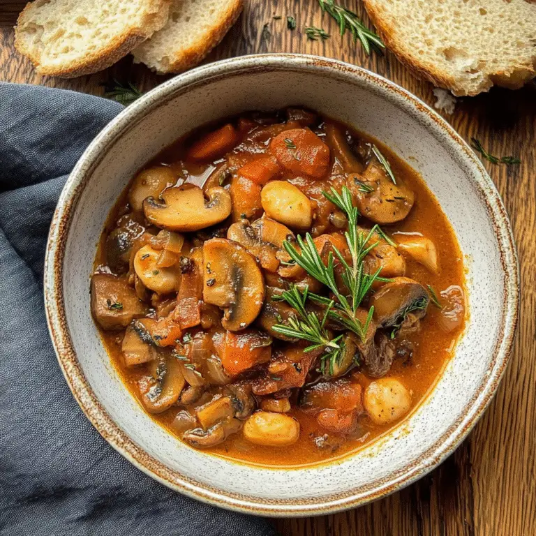 Cozy Vegan Mushroom Stew