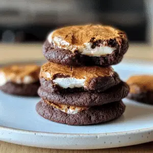 Chewy Hot Cocoa Cookies
