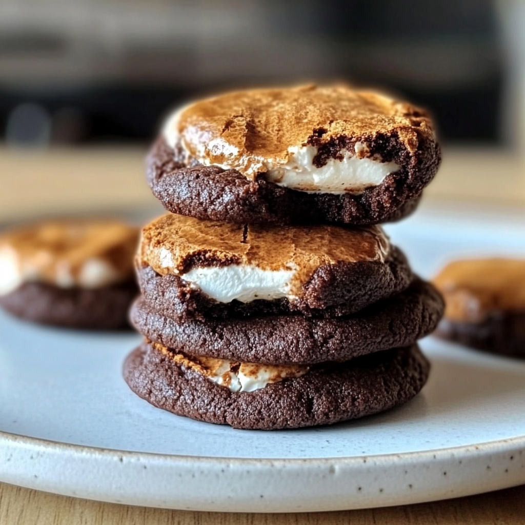 Chewy Hot Cocoa Cookies