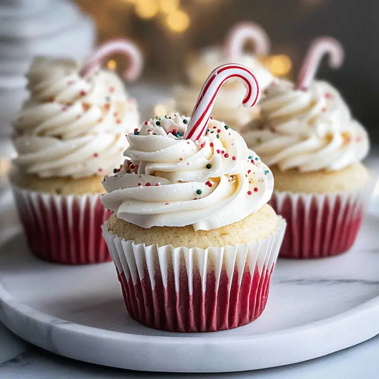 White Chocolate Peppermint Cupcakes Recipe