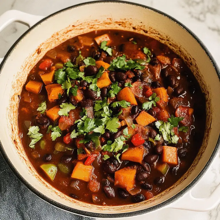 Sweet Potato and Black Bean Chili Recipe