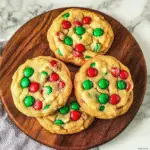 Christmas M&M Cookies