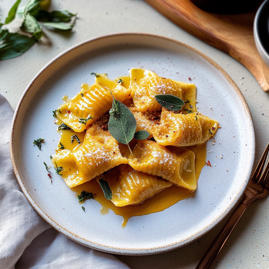 Caramelle with Sweet Potato Filling Recipe