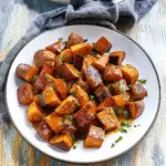 Maple Glazed Sweet Potato and Sausage Bake