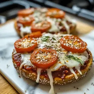 High Protein Pizza Bagels