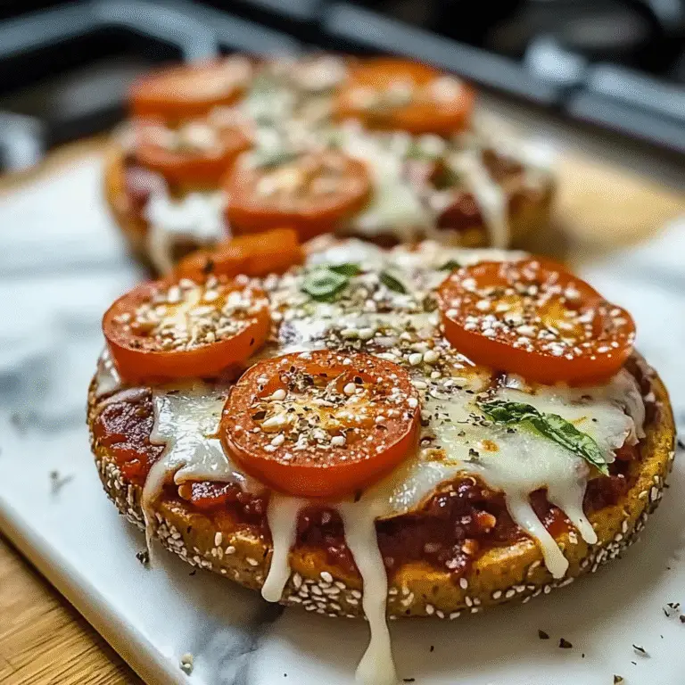 High Protein Pizza Bagels