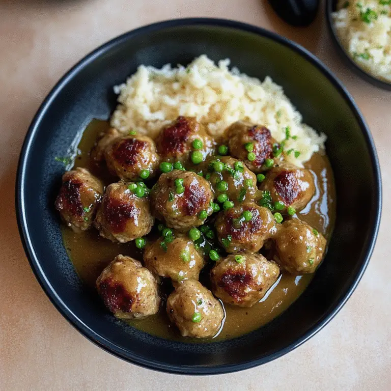 Swedish Meatballs in Creamy Sauce Recipe