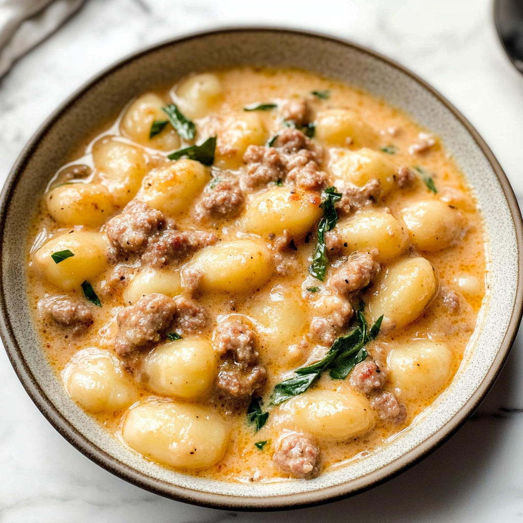 Creamy Italian Sausage Gnocchi Recipe