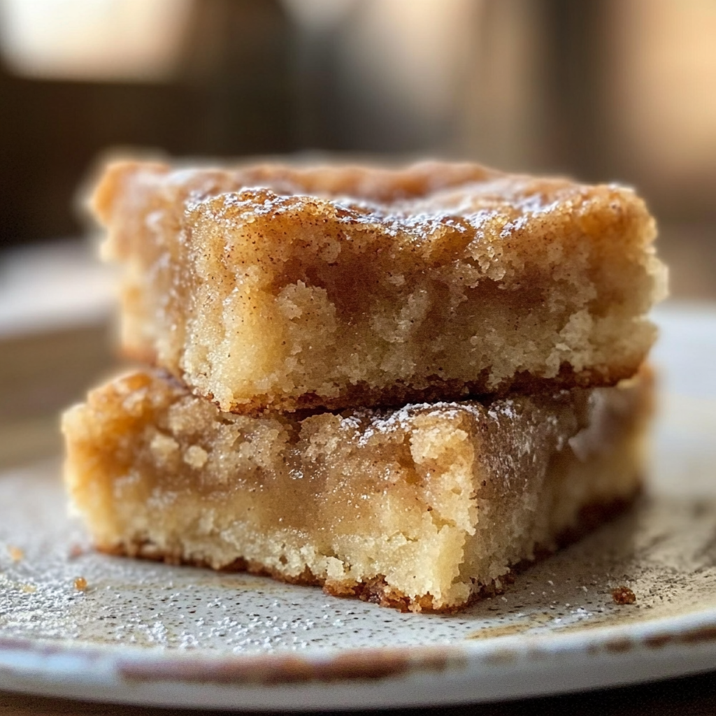 Cinnamon Sugar Blondies Recipe