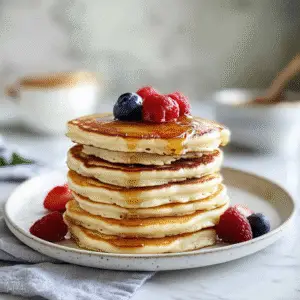 Fluffy Homemade Pancakes Recipe